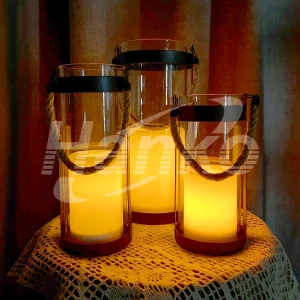 Column Shape Decorative Indoor Lantern